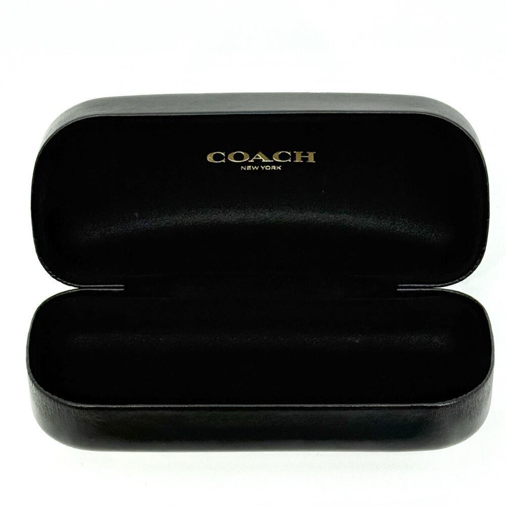 Coach New York Black Hard Clamshell Eyeglass Case Holder